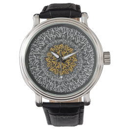 Reloj De Pulsera letras árabes bloque de arte 3d