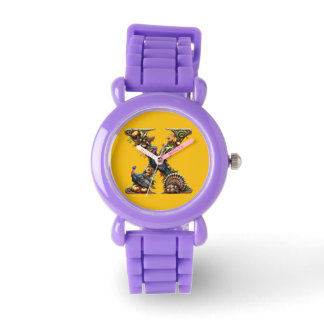 Reloj De Pulsera Letter X Thanksgiving turkey style 