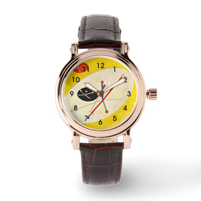 Reloj De Pulsera Leuk 5, pintura abstracta de MoHoly-Nagy (Anverso)