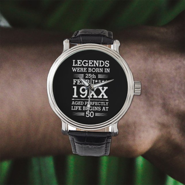 Reloj De Pulsera Leyendas personalizados nacieron en la edad de mes (Subido por el creador)