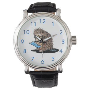 Reloj De Pulsera Leyendo Porcupine