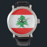 Reloj De Pulsera líbano de bandera del país<br><div class="desc">líbano de bandera del país</div>