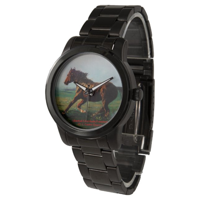 Reloj De Pulsera Libertad/Liberdade/Freedom (Angular)
