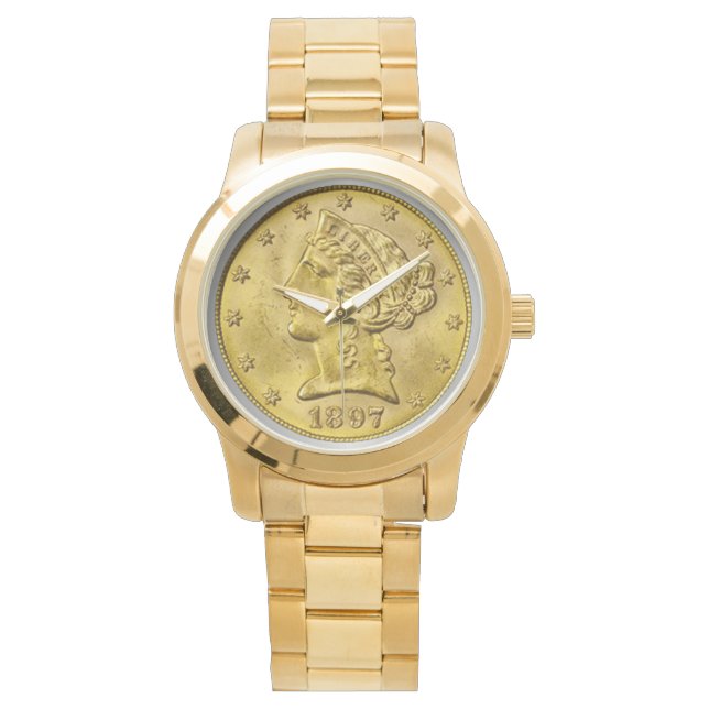 Reloj De Pulsera Liberty Head Gold (Anverso)