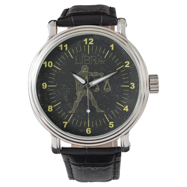 Reloj De Pulsera Libra dorada (Anverso)