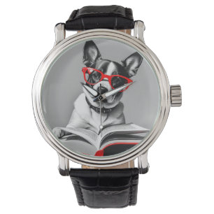 Reloj De Pulsera Libro de lectura de perros
