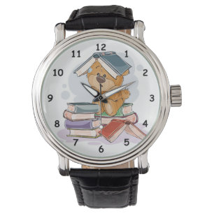 Reloj De Pulsera Libros de lectura de oso de Personalizado lindo
