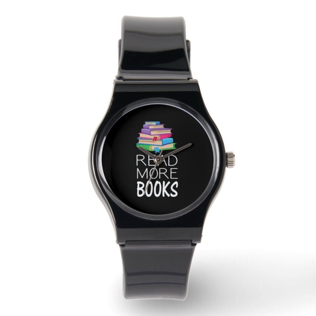 Reloj De Pulsera Libros - Leer más libros (Anverso)