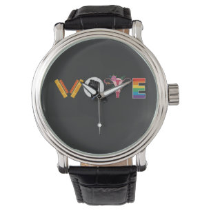 Reloj De Pulsera Libros VOTE Útero Apoyo LGBT