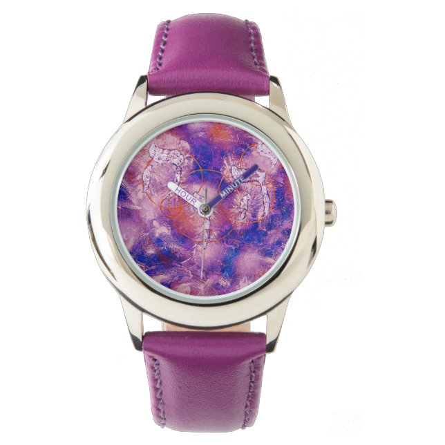 Reloj De Pulsera Lienzo De Imitación YHWH יהוה‎- Yud Hei Wav Hei (Anverso)