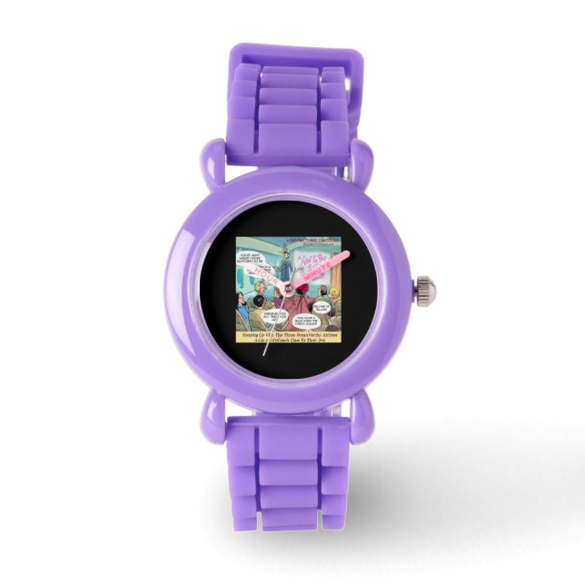 Reloj De Pulsera Life Coach Class Airlines Funny Wommes Watch (Anverso)