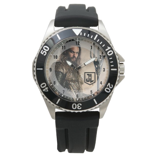 Reloj De Pulsera Liga de la Justicia | Aquaman En Battlefield (Anverso)