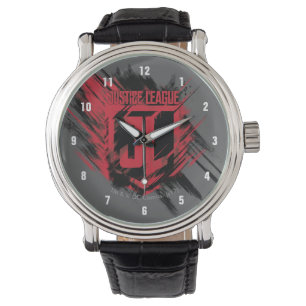 Reloj De Pulsera Liga de la Justicia  Pintura cepillado Escudo JL