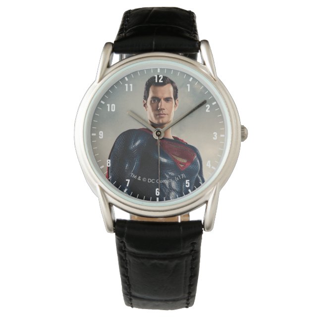 Reloj De Pulsera Liga de la Justicia | Superman En Battlefield (Anverso)