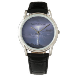 Reloj De Pulsera Lightning Strike -Powerful Storm design -