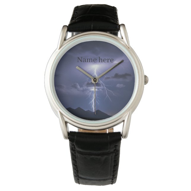Reloj De Pulsera Lightning Strike -Powerful Storm design - (Anverso)