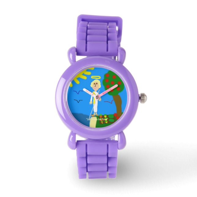 Reloj De Pulsera Lil Litany Día de Creación Cinco Alimentos (Anverso)