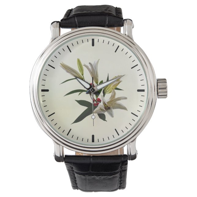 Reloj De Pulsera Lilies y Berries (Anverso)