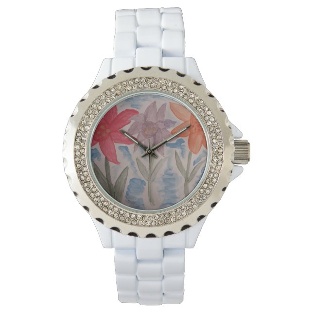Reloj De Pulsera Lily Flowers (Anverso)