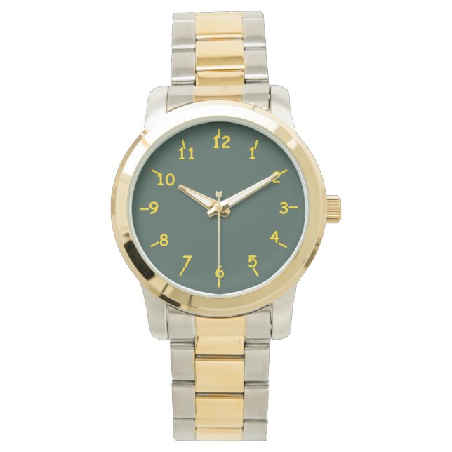 Reloj De Pulsera Lime Green y Dairy Gold (Anverso)