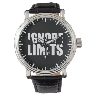 Reloj De Pulsera LÍMITES IGNORE - Motivación del entrenamiento del