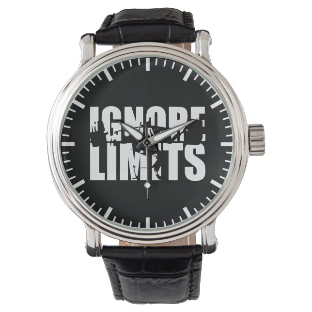 Reloj De Pulsera LÍMITES IGNORE - Motivación del entrenamiento del  (Anverso)