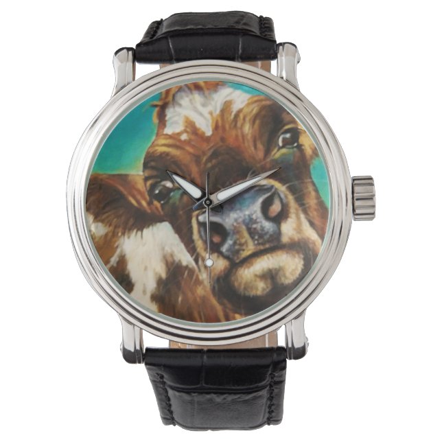 Reloj De Pulsera Limpieza de vaca (Anverso)