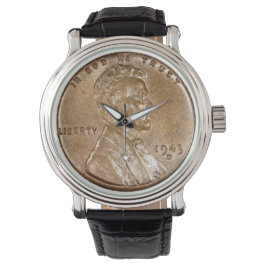 Reloj De Pulsera Lincoln Head Copper Penny 1943