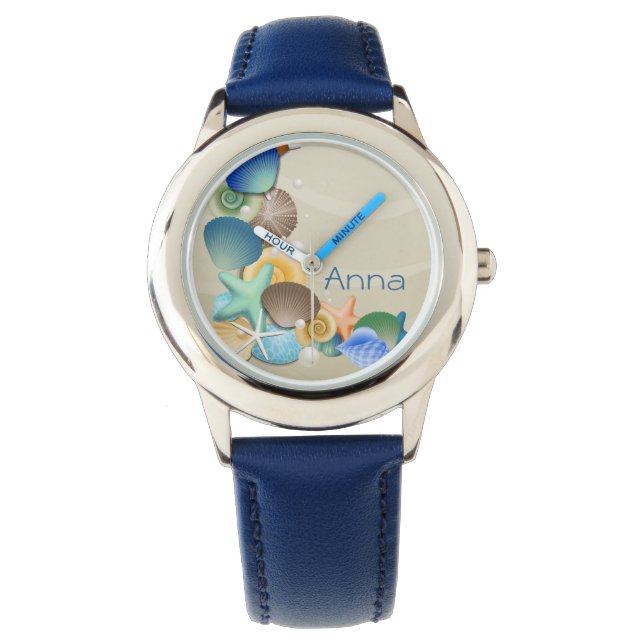 Reloj De Pulsera linda playa de marejadas oceánicas diseño personal (Anverso)