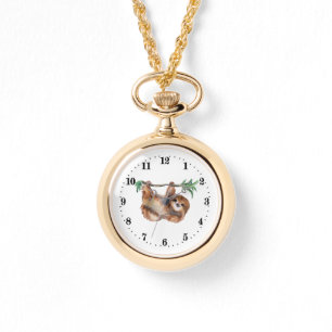 Reloj De Pulsera lindas amantes de los animales perezosos mujeres