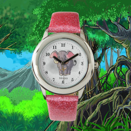 Reloj De Pulsera lindo animal amante de los elefantes