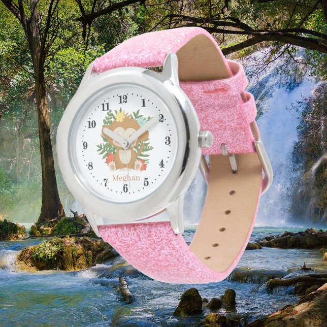 Reloj De Pulsera lindo beach monkey add name (Subido por el creador)