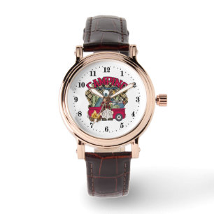 Reloj De Pulsera lindo Happy place camping gnome
