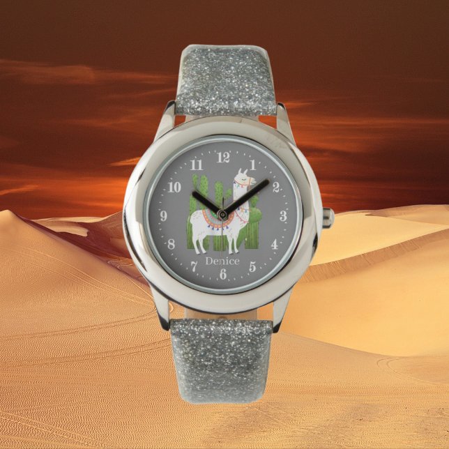 Reloj De Pulsera lindo llama sloth add name Watch (Subido por el creador)