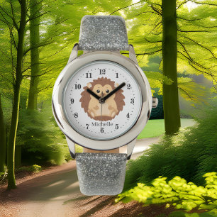 Reloj De Pulsera lindos chicas amantes de hedgehog añaden nombre