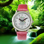 Reloj De Pulsera lindos chicas jungle elefhant add name<br><div class="desc">chicas lindos elefante de la jungla agregar nombre Watch</div>