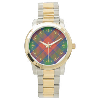 Reloj De Pulsera Lindsay Tartan Two-tone Watch
