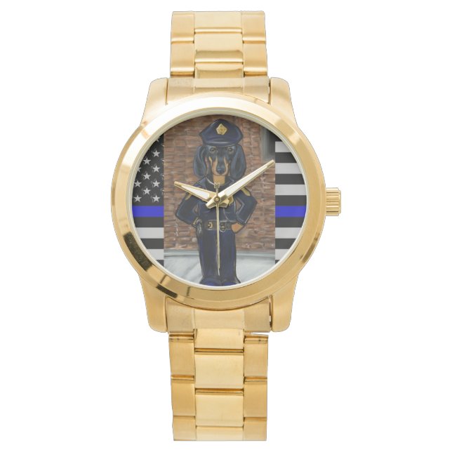 RELOJ DE PULSERA LÍNEA AZUL DELGADA (Anverso)