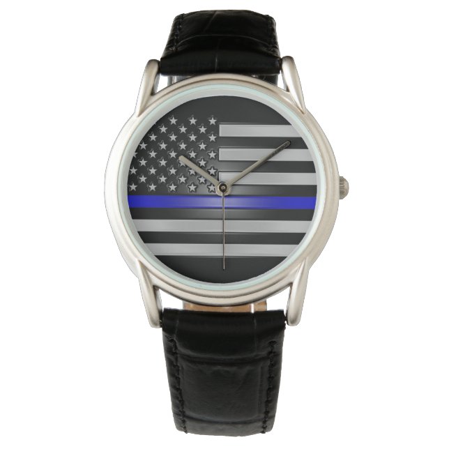 RELOJ DE PULSERA LÍNEA AZUL DELGADA (Anverso)