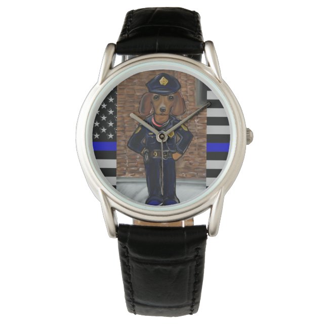 RELOJ DE PULSERA LÍNEA AZUL DELGADA (Anverso)
