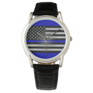 RELOJ DE PULSERA LÍNEA AZUL DELGADA