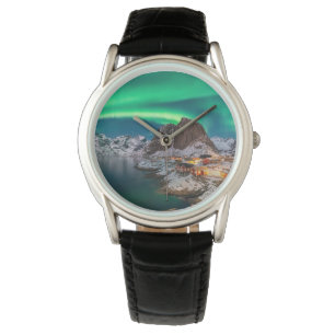 Reloj De Pulsera Línea costera Islas Lofoten, Hamnoy, Noruega