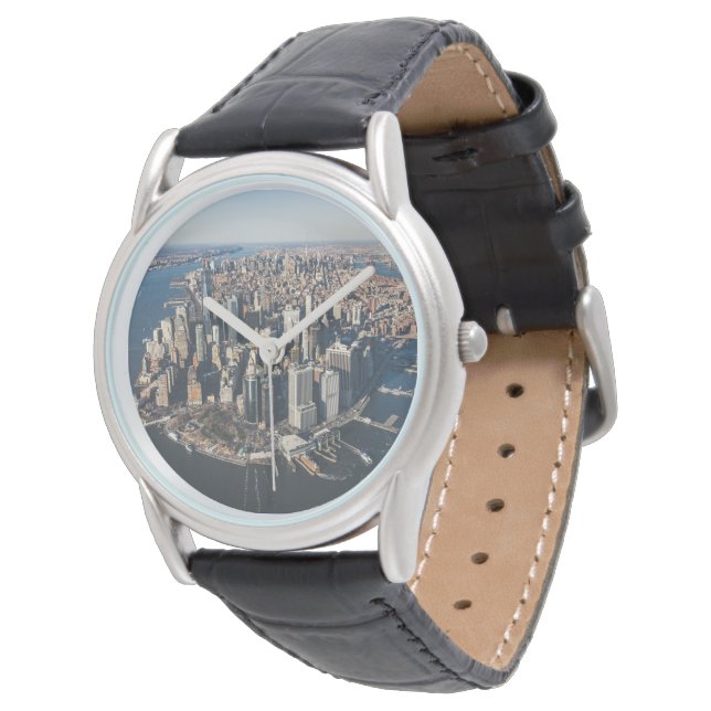 Reloj De Pulsera Línea costera | Manhattan, Nueva York (Angular)
