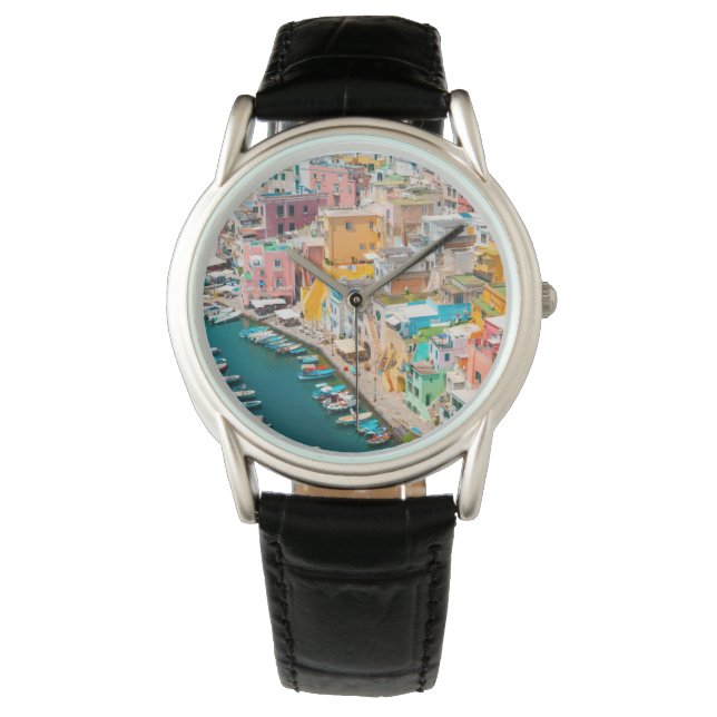 Reloj De Pulsera Línea costera | Nápoles Italia (Anverso)