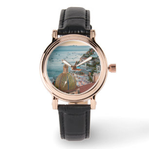 Reloj De Pulsera Línea costera Positano, Costa Amalfitana, Italia