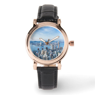 Reloj De Pulsera Línea costera   Tsim Sha Tsu, isla de Hong Kong, A