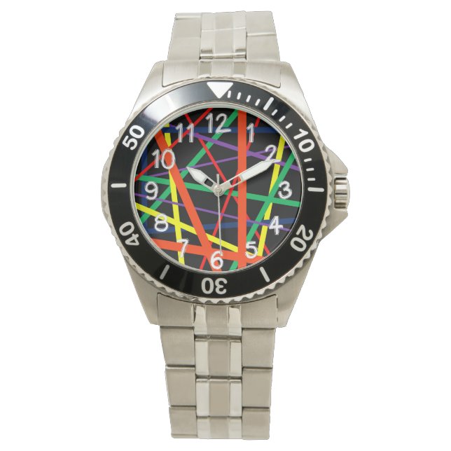 Reloj De Pulsera Líneas (Anverso)