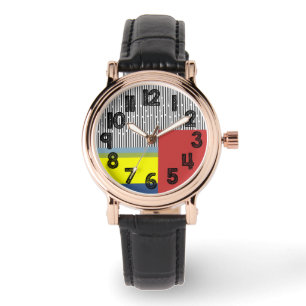 Reloj De Pulsera Líneas abstractas y Rectángulos