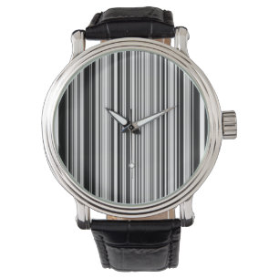 Reloj De Pulsera Líneas blancos y negros