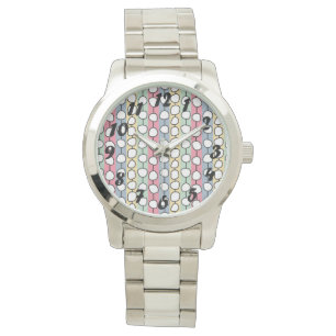 Reloj De Pulsera Líneas coloreadas de Pastel MCM